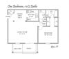 One Bedroom One and a Half Bath One Bedroom One And A Half Bath